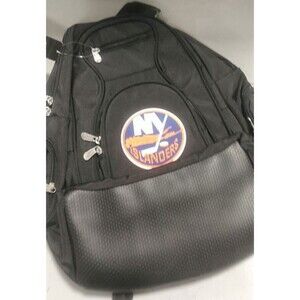 NY Islanders 19" Laptop Backpack Black Durable Storage Zipper Adjustable Padded